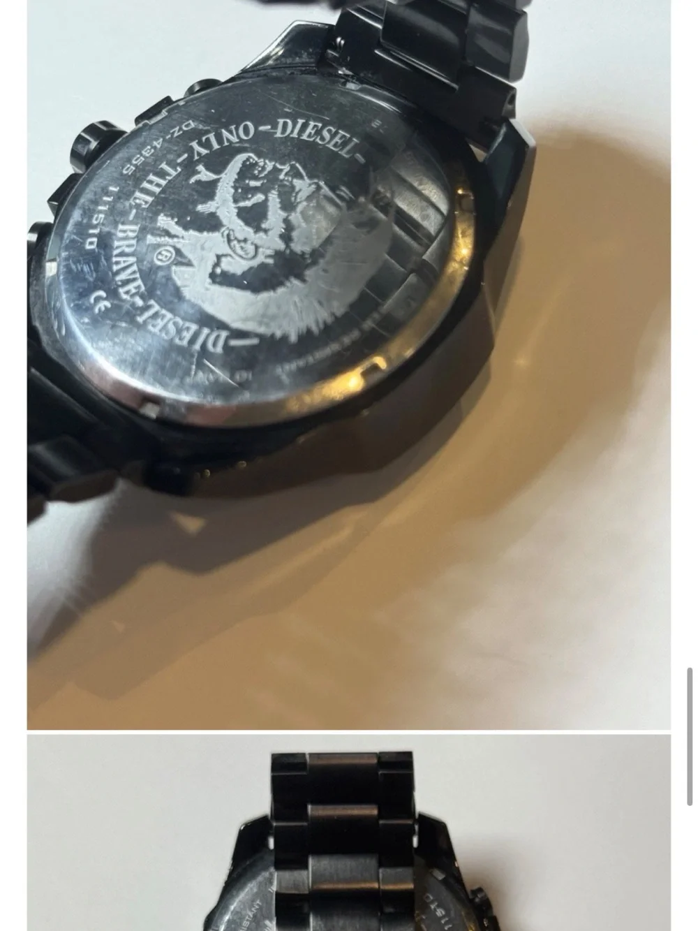 Diesel Men’s Oversized Chronograph Watch DZ4335 Black Ion-Plated Stainless Steel